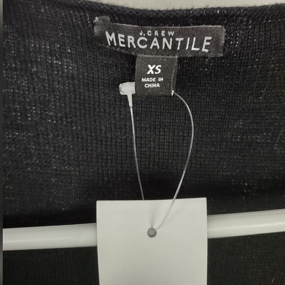 J Crew Mercantile Collarless Blazer Black Cardigan Size XS - Picture 5 of 15